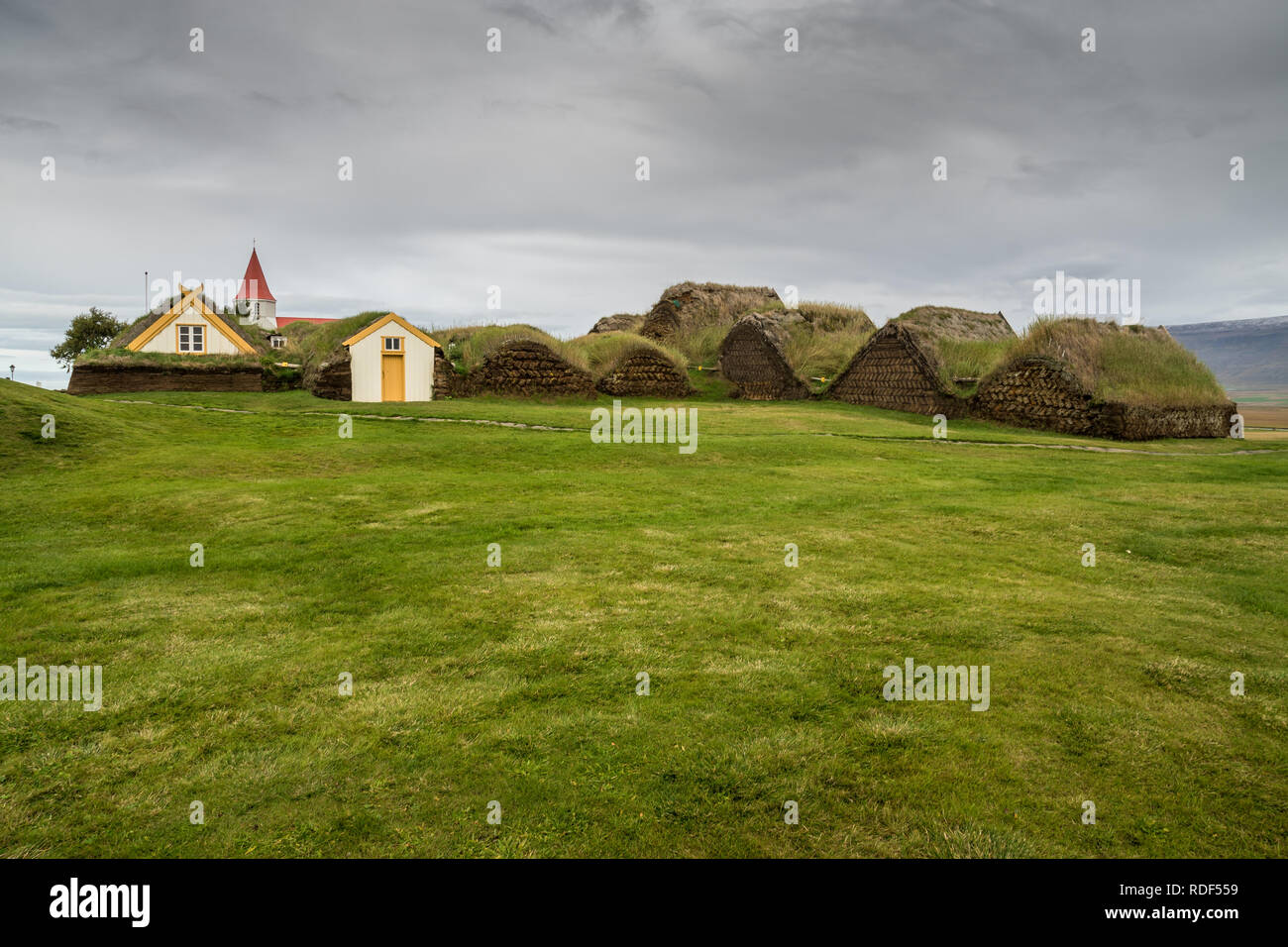 Freilichtmuseum in Nordisland Stockfoto