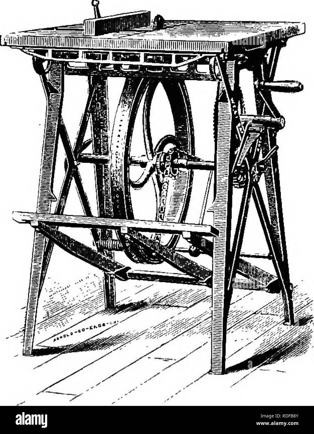 . Die Biene - der Keeper Guide: oder Handbuch der Imkerei. Biene Kultur; Bienen. BARNES' PATENT FUSS-POWER MASCHINEN, den Schnitt auf diese Seite stellt unsere kombinierten Maschine, die durch Hunderte von imker für den Einsatz in der Konstruktion ihrer Nesselsucht, Abschnitte, Boxen, etc. Für diese Welt zu sein Es ist ohne Frage die besten Fuß-power Maschine verwendet wird.. Charleston. N.Y. Herren BAKNES BROS., Kockford, III.: Herren: - Wir schneiden Sie mit einem Ihrer kombinierten Maschinen, letzten Winter, 50 chaif Bienenstöcke mit 7-lnch Kappen. 100 Honig Racks, 500 breit, 2.000 framep Honig - boxep und ein j^ Tolles viel andere Arbeit. Dieses wi Stockfoto