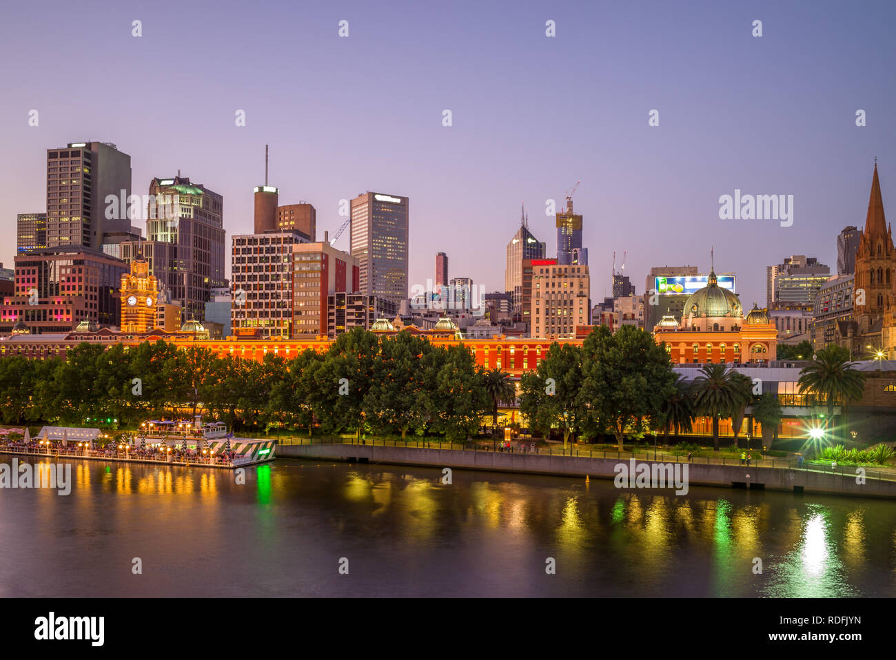 Melbourne City Business District (CBD), Australien Stockfoto