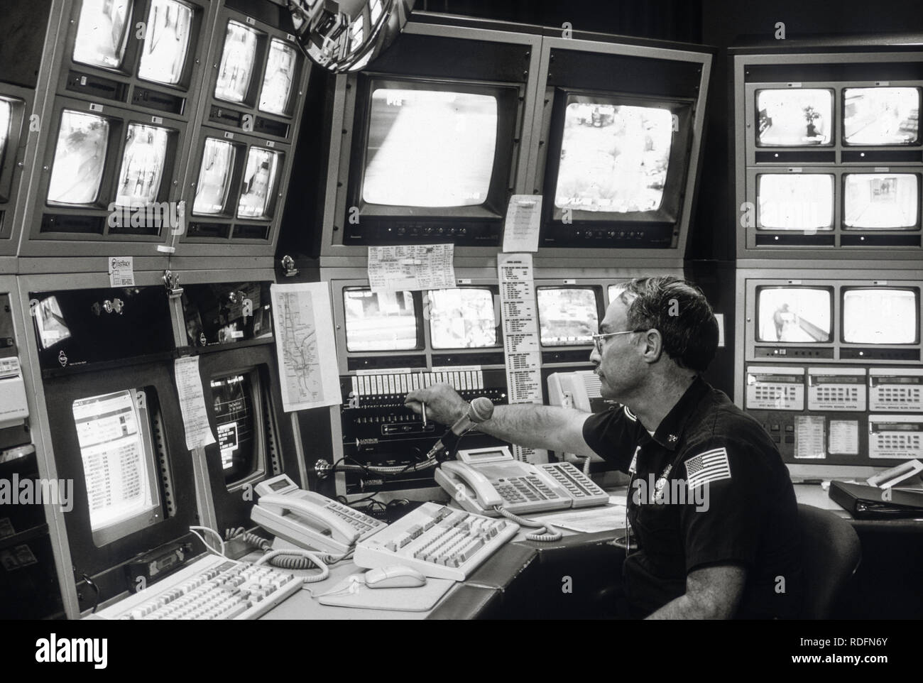 Leibwachter Medizinische Einrichtung Kontrollraum Fl Usa Stockfotografie Alamy