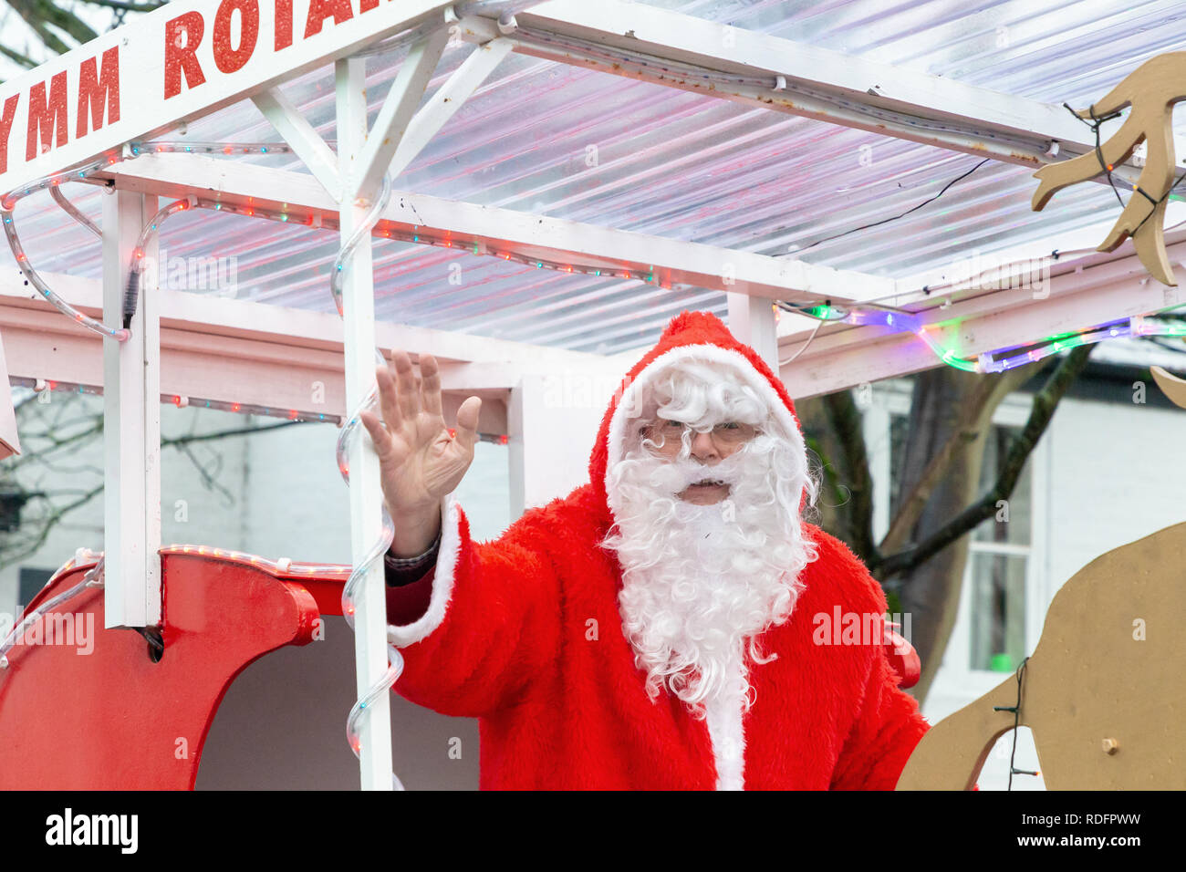 Samstag, 08 Dezember 2018-T er jährliche Lymm Dickensian Festival in Warrington, Cheshire, England, UK. Stockfoto