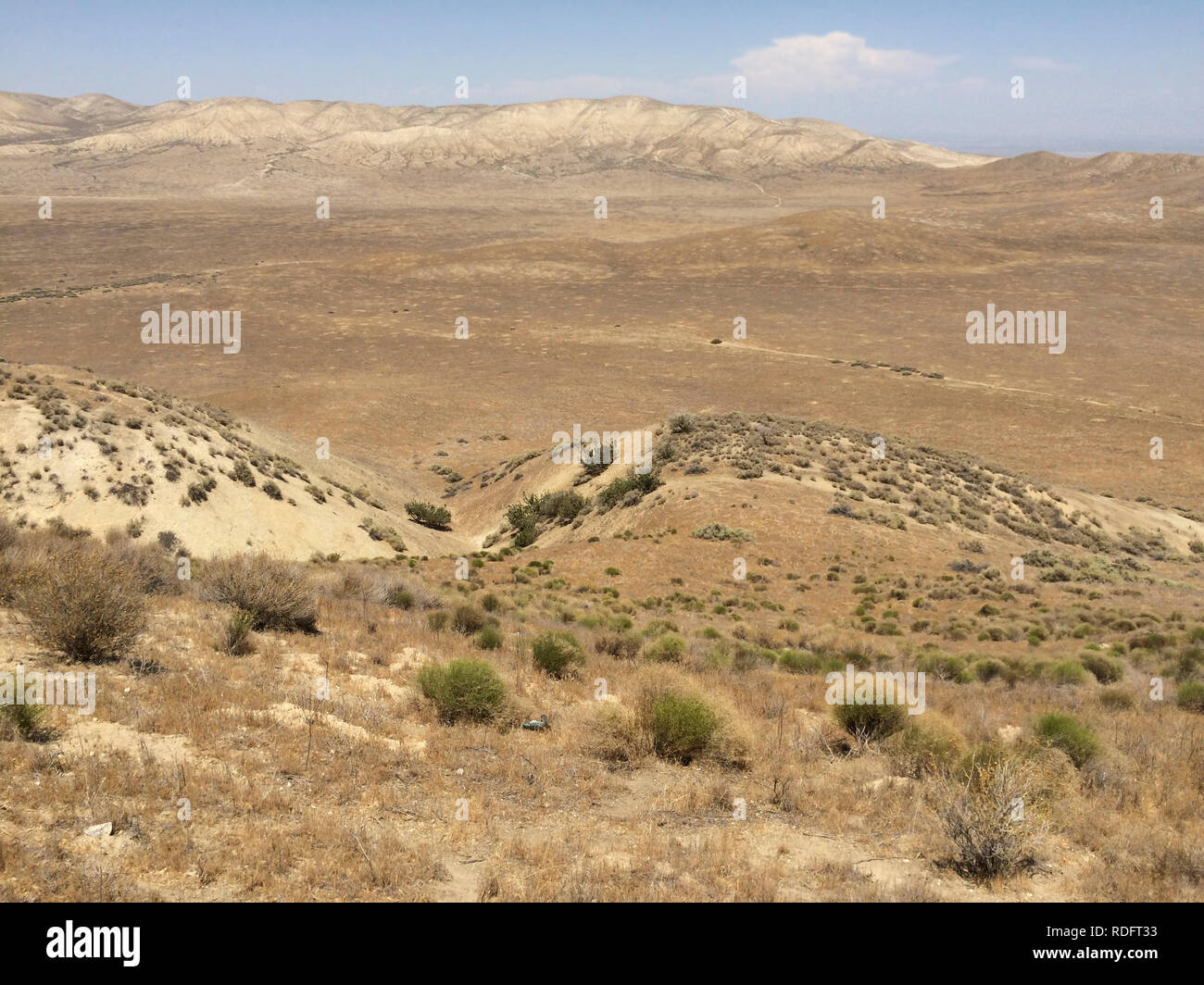 Landschaft der Carrizo Plain National Monument - Kalifornien USA Stockfoto