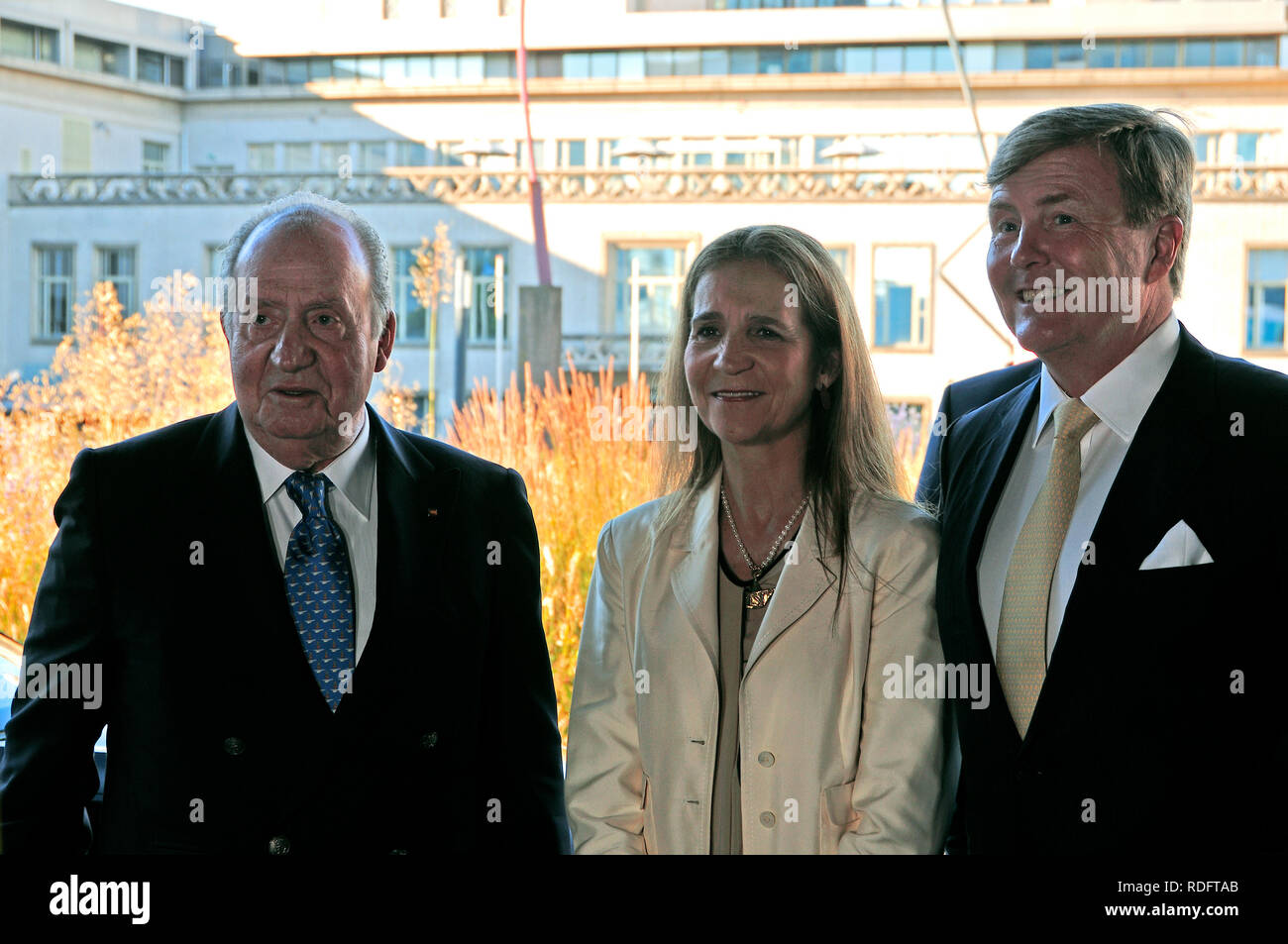 Das World Forum Convention Center, Den Haag, Niederlande, Samstag 30 Juni, 2018. Von links nach rechts: SEINE KÖNIGLICHE HOHEIT König Juan Carlos 1 von Spanien links; seine d Stockfoto