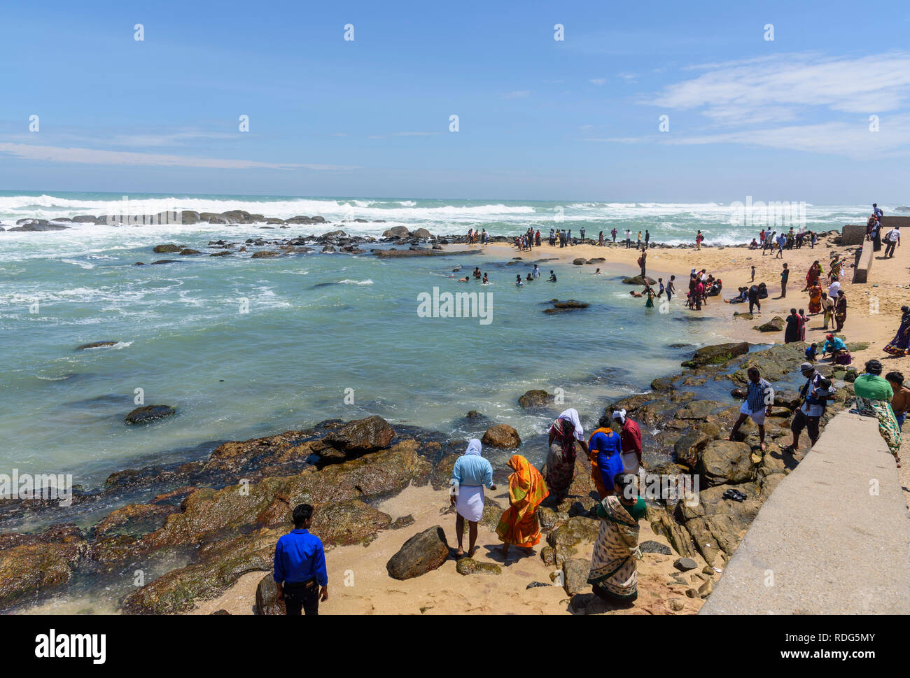 Kanyakumari (Kap Comorin), Tamil Nadu, Indien Stockfoto