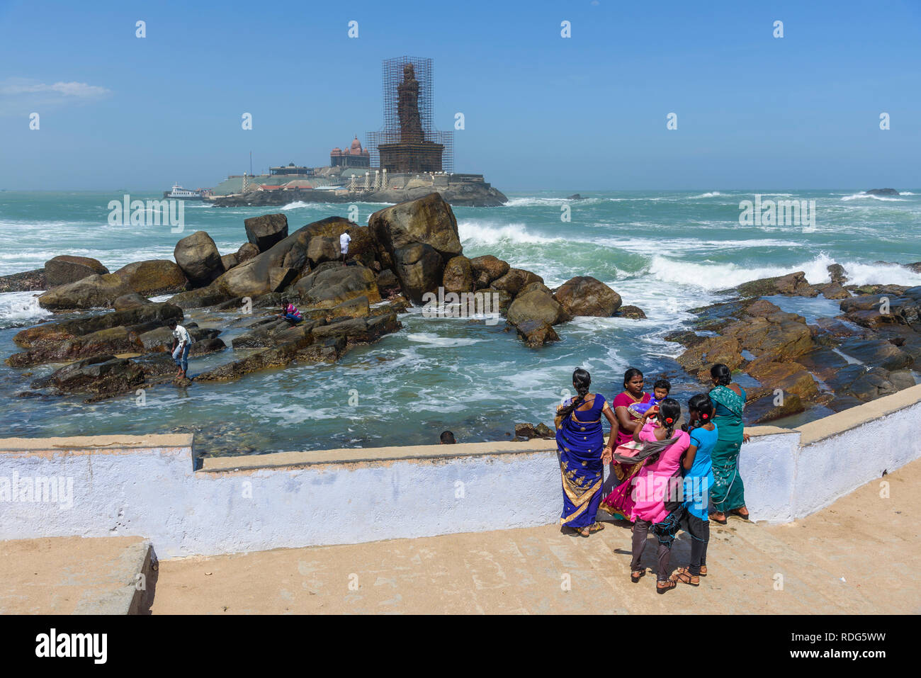 Kanyakumari (Kap Comorin), Tamil Nadu, Indien Stockfoto