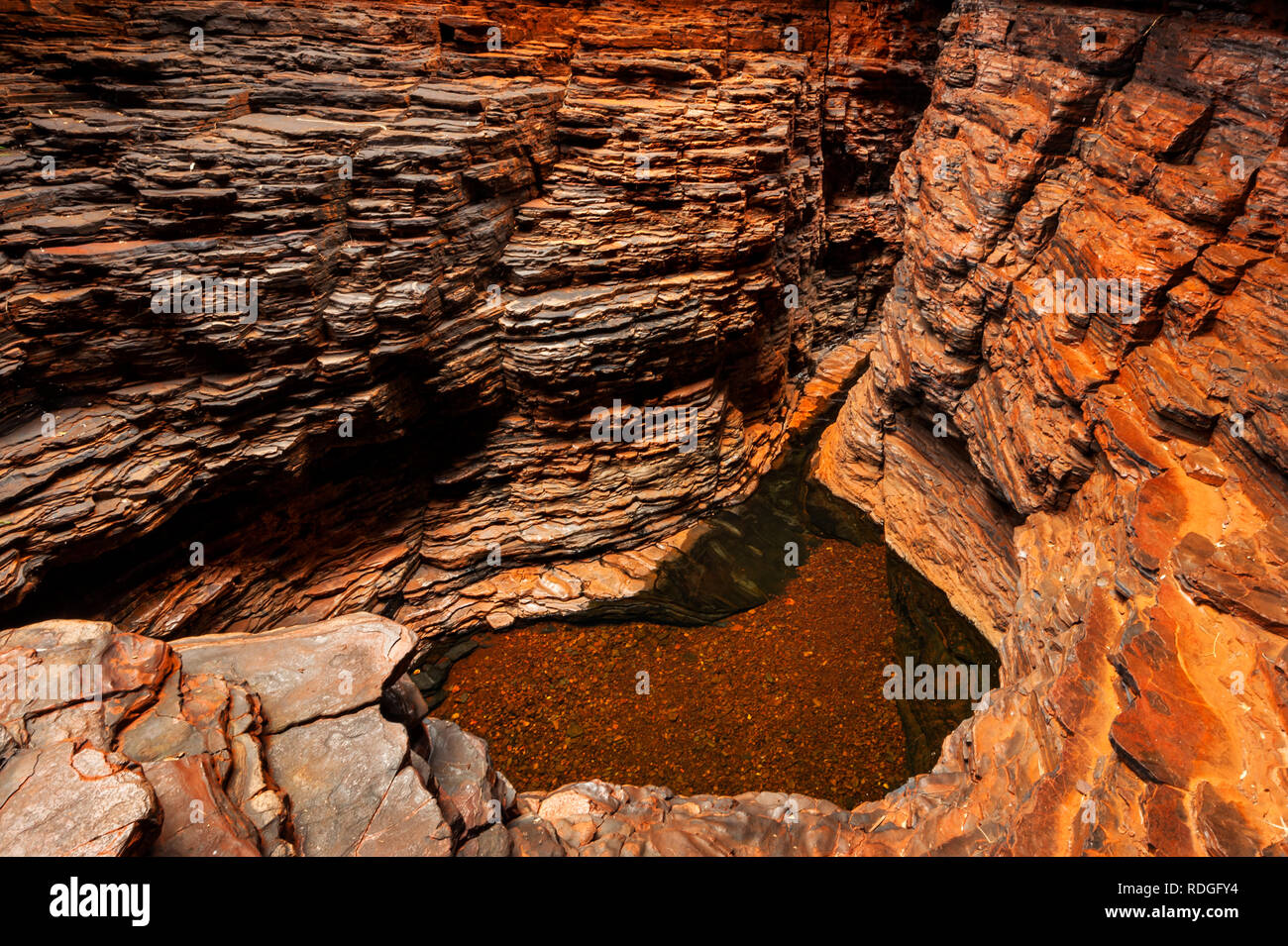 Herrliche Aussicht in die Weano Gorge. Stockfoto