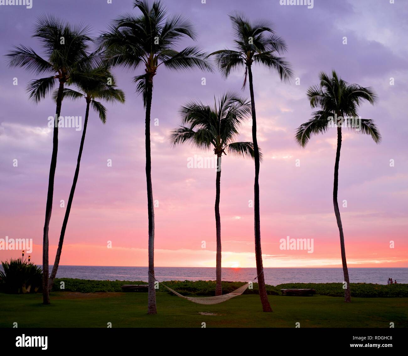 Hawaiian Sunset Stockfoto