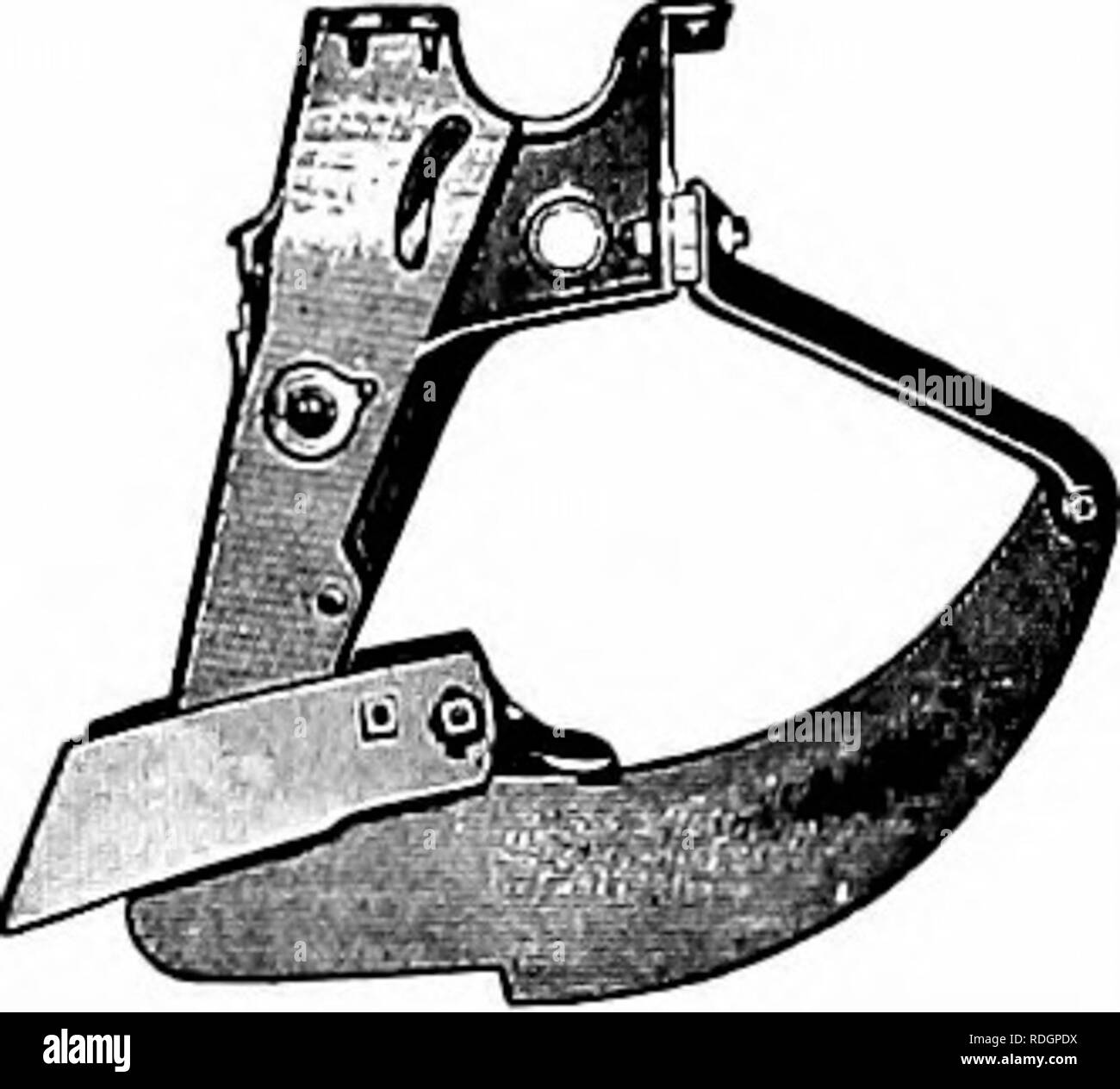 . Die Maisernte: Eine Diskussion von Mais, Sorghum, kafirs und wie in den USA und Kanada angebaut. Mais; Kafir Mais, Sorghum. Abb. 49. - Spezielle Anlagen für Mais Pflanzmaschine Schuhe. Im Mai gepflanzt war 73 Bushel pro Acre, während der durchschnittliche Ertrag der drei verbleibenden Anpflanzungen, einer im April und zwei im Juni, war 63 Bushel pro Acre. Viele Experimente an anderen Stationen tragen Sie die Aussage, dass es einen Zeitraum von etwa drei Wochen für Mais anpflanzen mit gleichen Chancen auf Erfolg, aber es gibt gelegentlich Jahreszeiten, wenn die sehr früh oder sehr spät Anlage- nungen sind am besten. Die optimale Jahreszeit Stockfoto