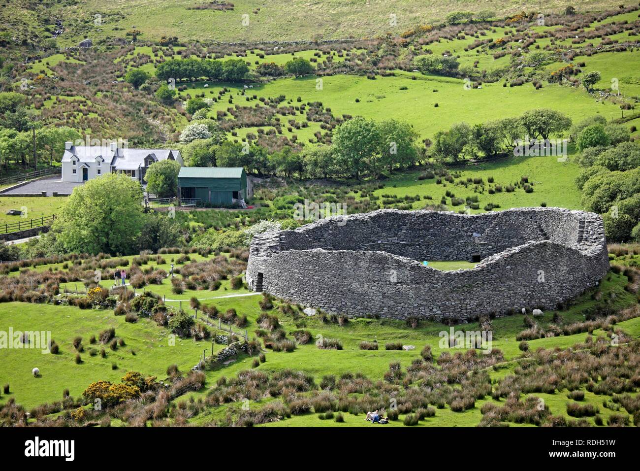 Staigue Fort, Ring of Kerry, Irland, Europa Stockfoto