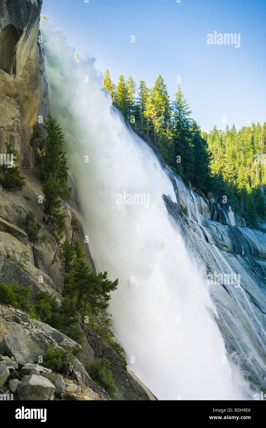 Nevada Fall früh am Morgen, Yosemite National Park, Kalifornien Stockfoto