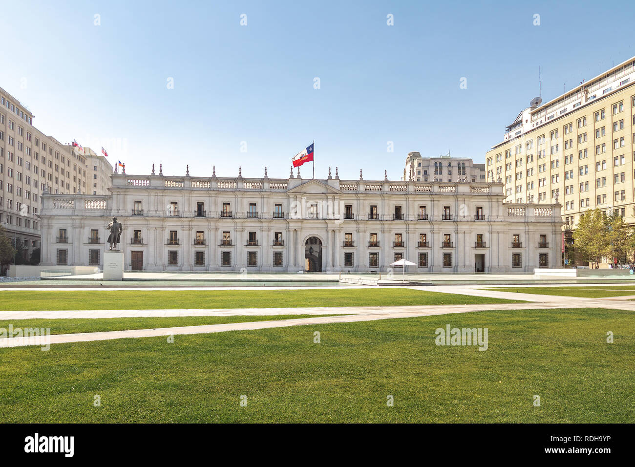 La Moneda Präsidentenpalast - Santiago, Chile Stockfoto