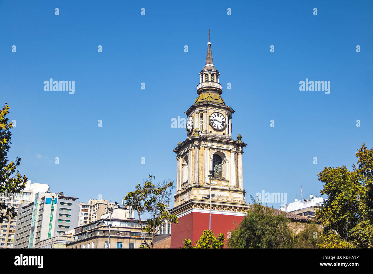 Die Kirche San Francisco - Santiago, Chile Stockfoto