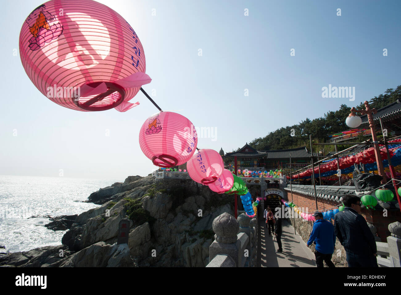 Haedong Yonggungsa Tempel in Busan, Südkorea. Stockfoto