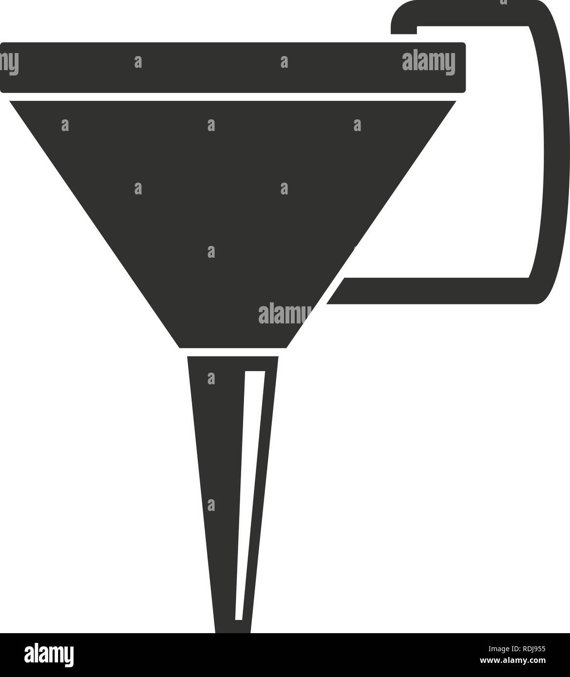 Benzin Symbol Trichter. Einfache Abbildung von Benzin vektor