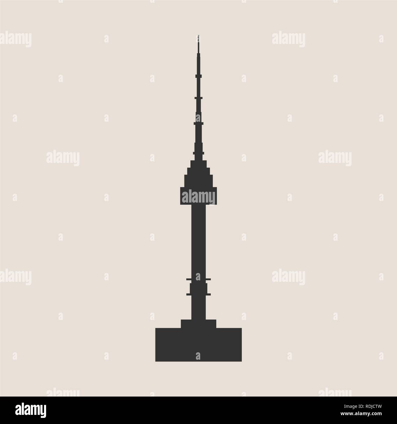 Namsan Tower in Seoul Symbol Stock Vektor