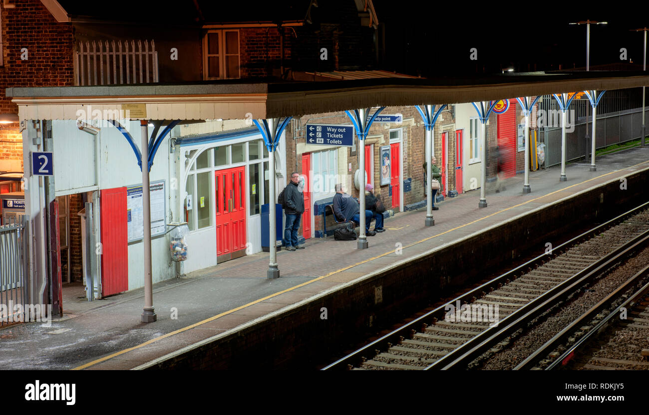Cosham Bahnhof, Cosham, Portsmouth, Hampshire, England, UK. Stockfoto