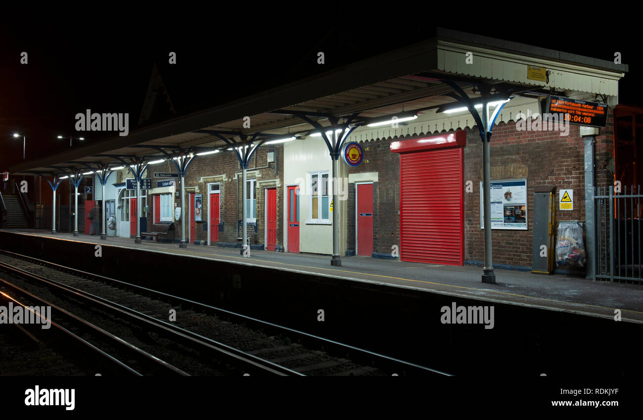 Cosham Bahnhof, Cosham, Portsmouth, Hampshire, England, UK. Stockfoto