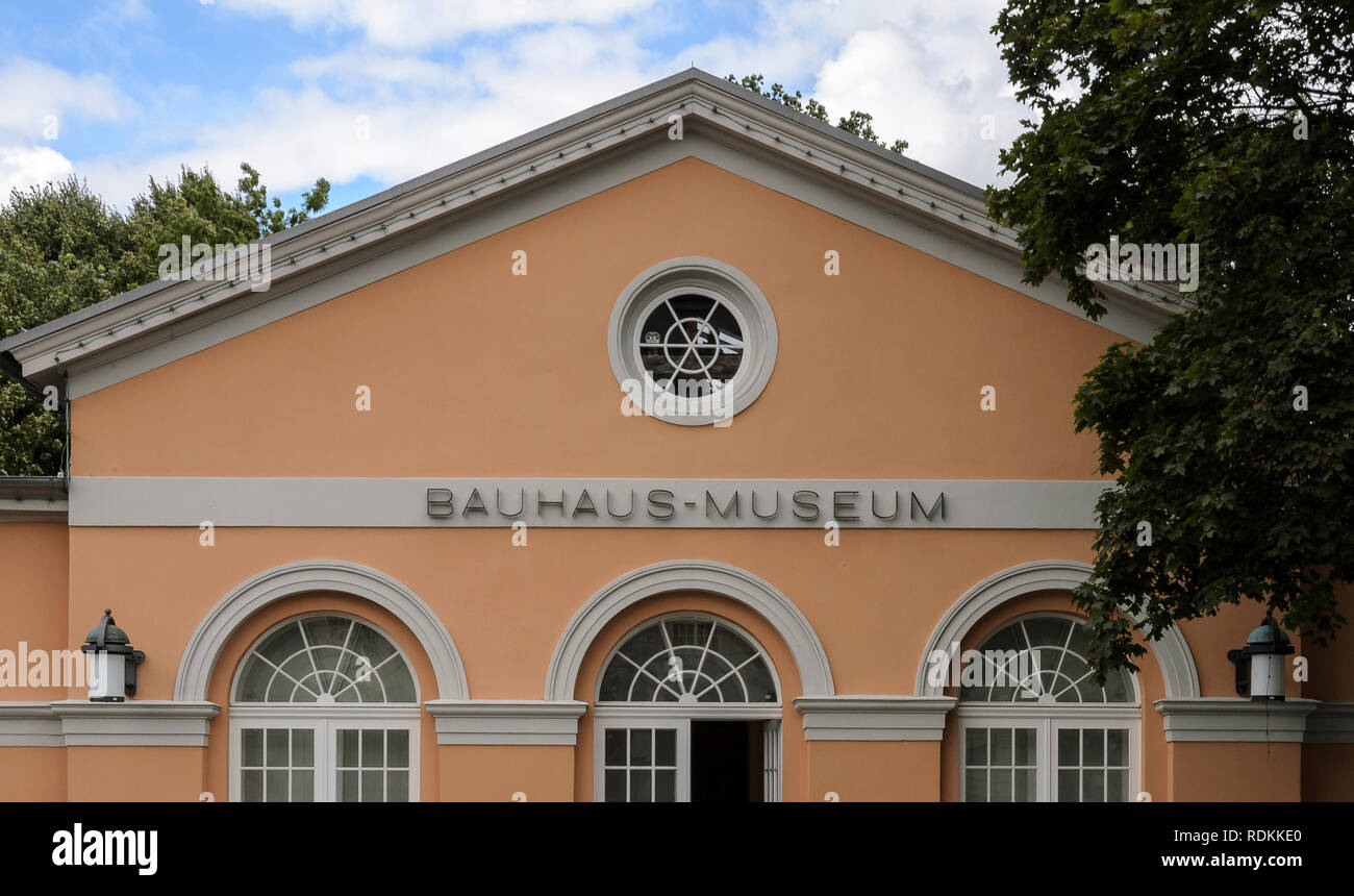 Das alte Bauhaus-Museum in Weimar ist seit Anfang 2018 geschlossen, Thüringen, Deutschland, Europa Stockfoto