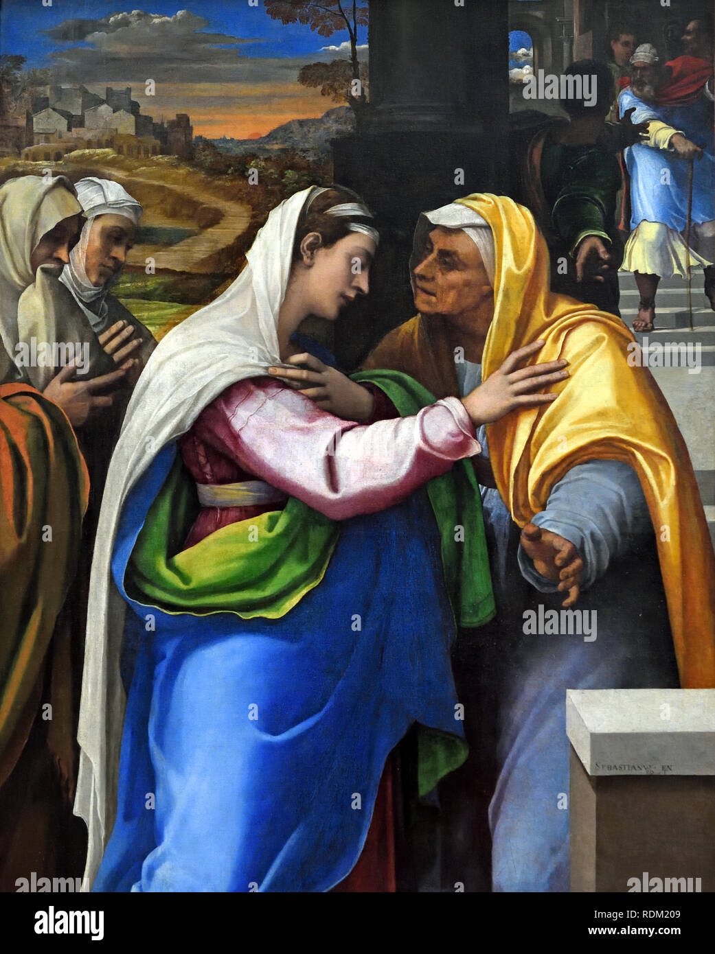 Visitation 1619 Sebastiano del Piombo (1485-1547), Italien, Italienisch, Stockfoto
