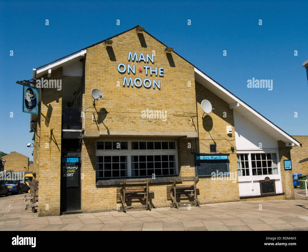 Mann auf dem Mond Pub, Cambridge Stockfoto