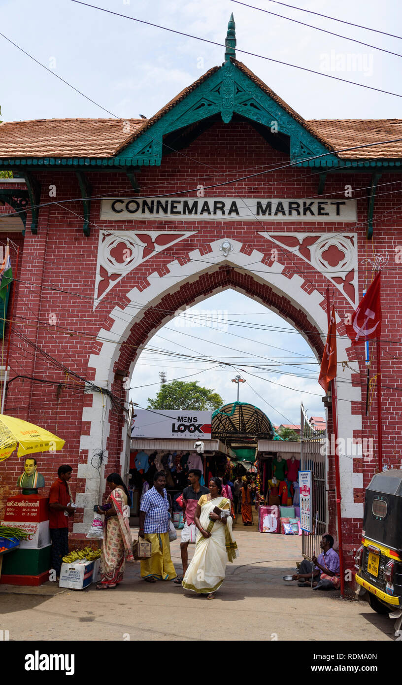 Conemara Markt, Trivandrum, Kerala, Indien Stockfoto