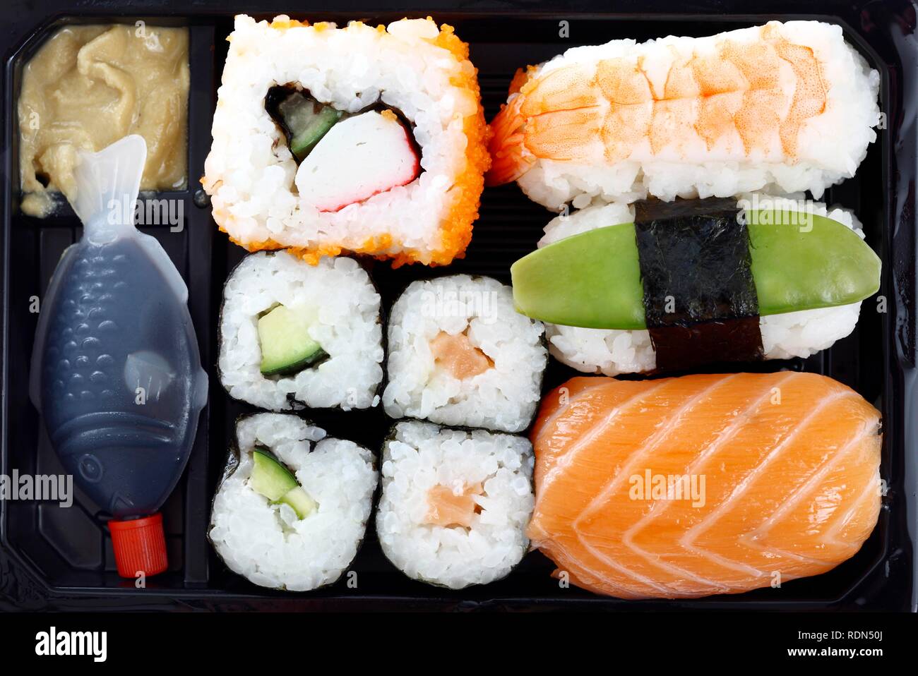 Sushi, Sashimi Stockfoto