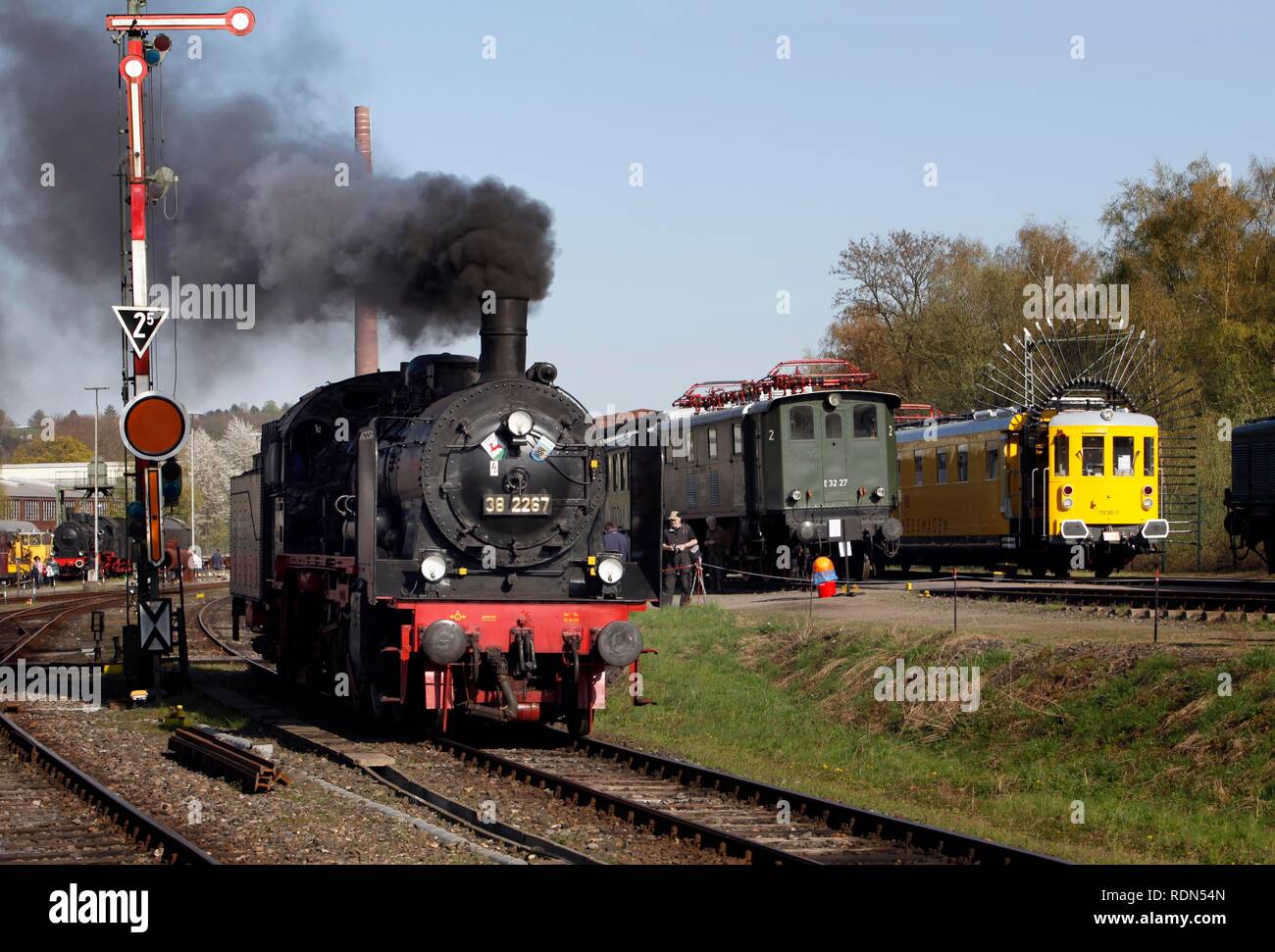 Dampflokomotive Festival, Eisenbahnmuseum, Dahlhausen, Bochum, Nordrhein-Westfalen Stockfoto