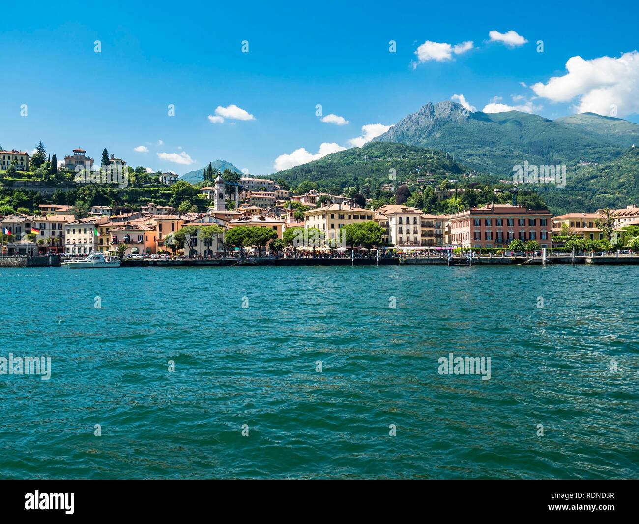 Ansicht nach Menaggio Lago di Como, Lake Como, Provinz Como, Lombardai, Italien Stockfoto