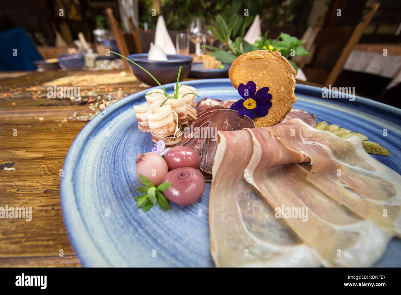 Schweizer typische Lebensmittel Stockfoto