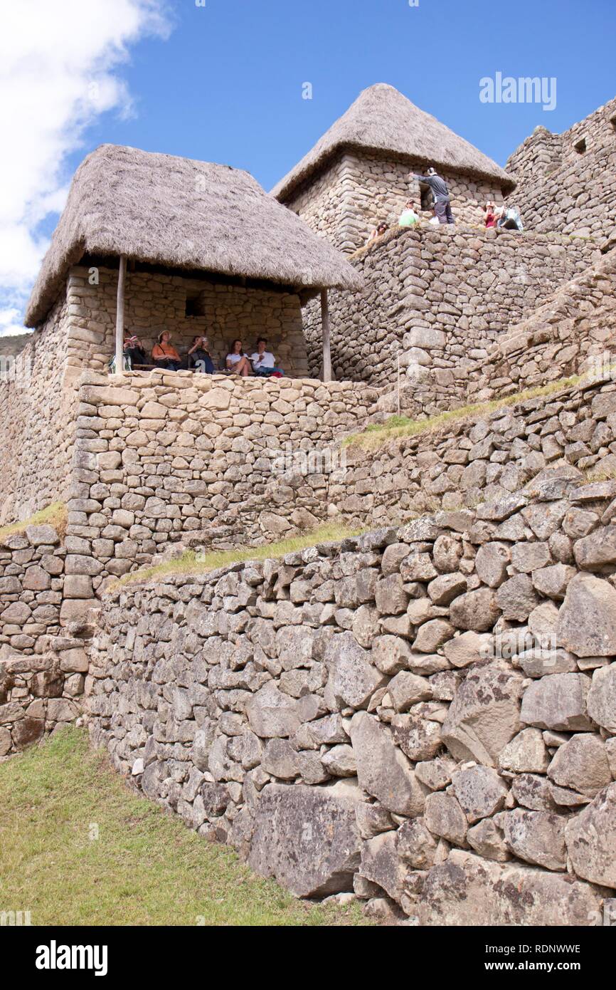 Machu Picchu, Peru, Südamerika Stockfoto