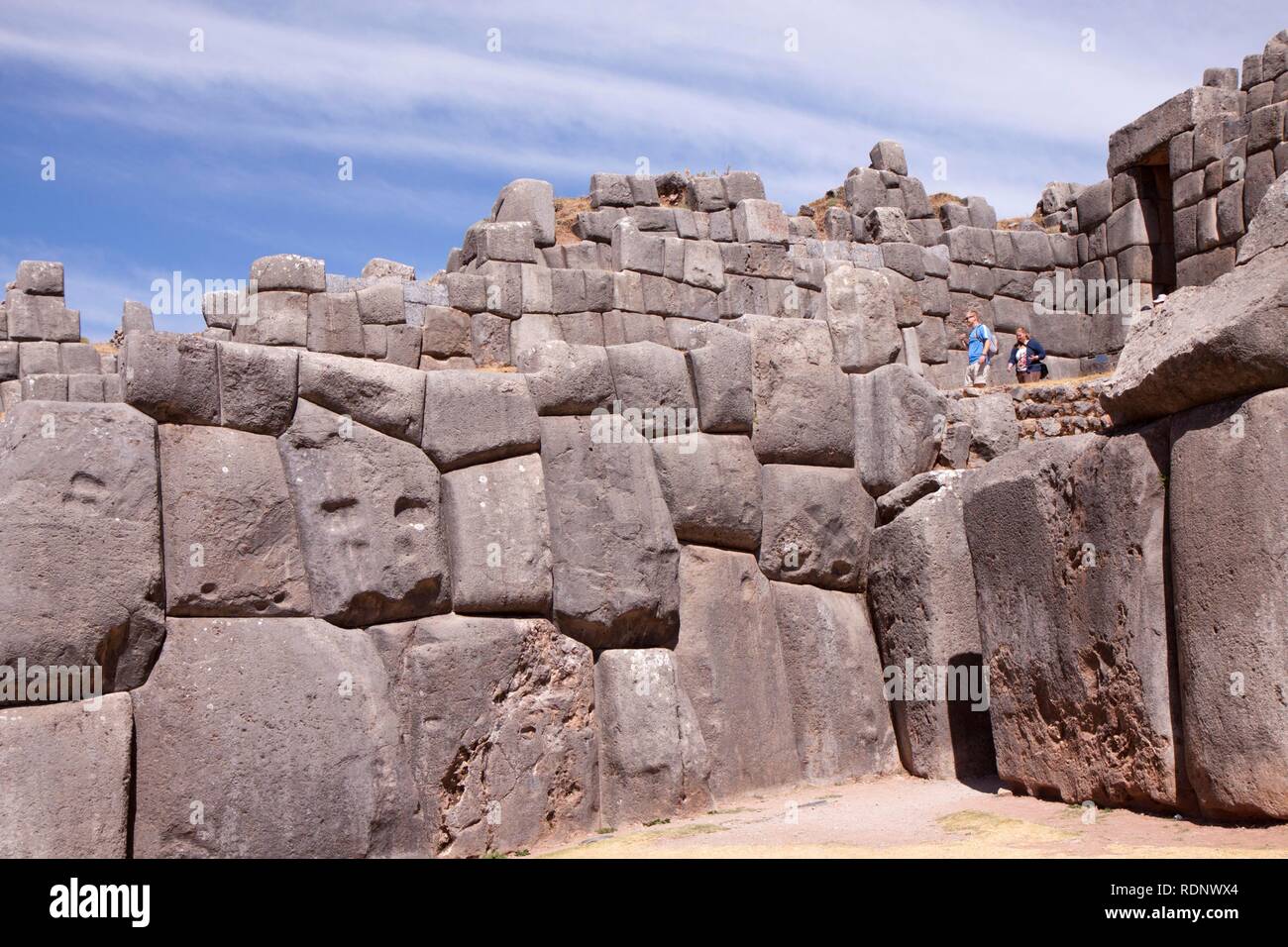 Die Festung Sacsayhuaman, gebaut von den Inka, Cuzco, Cusco, Peru, Südamerika Stockfoto