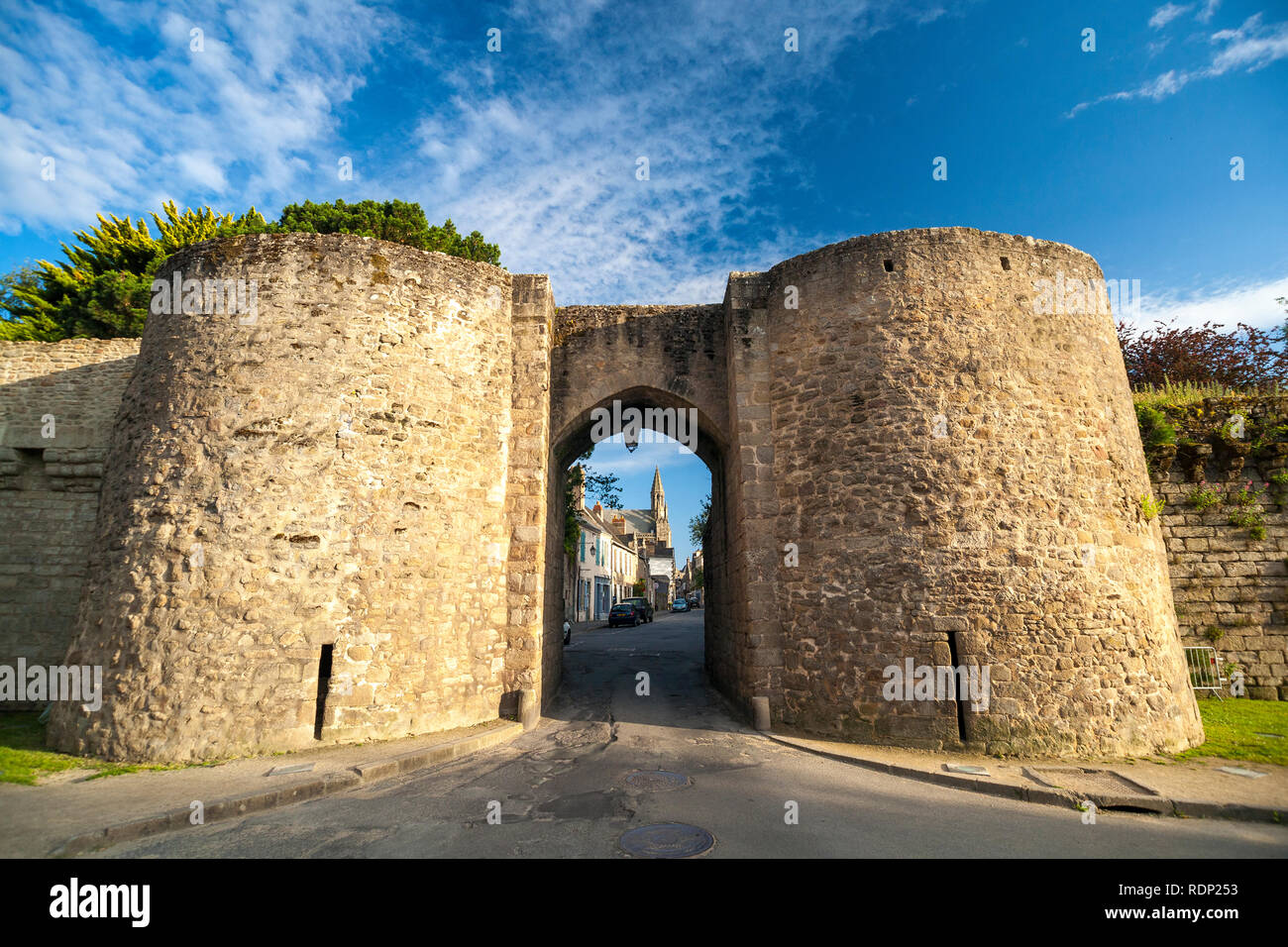 Französische Mittelalterliche Stadt von Guerande im