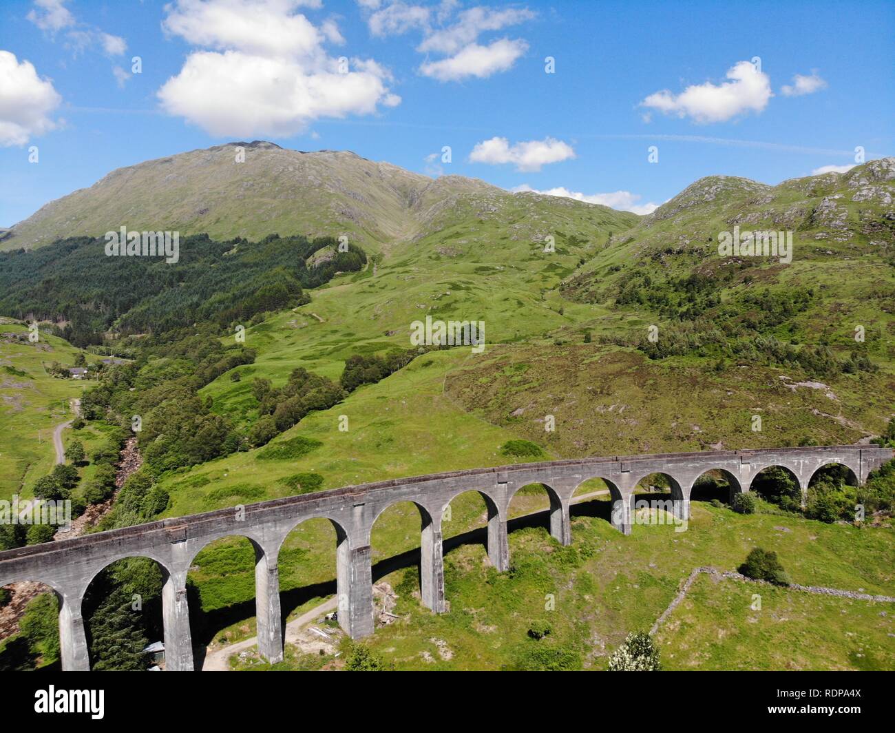 Viadukt in den Highlands, Schottland Stockfoto