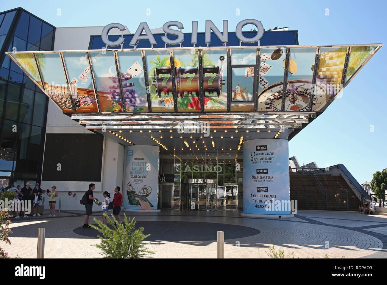 Casino, Cannes in Südfrankreich Stockfoto