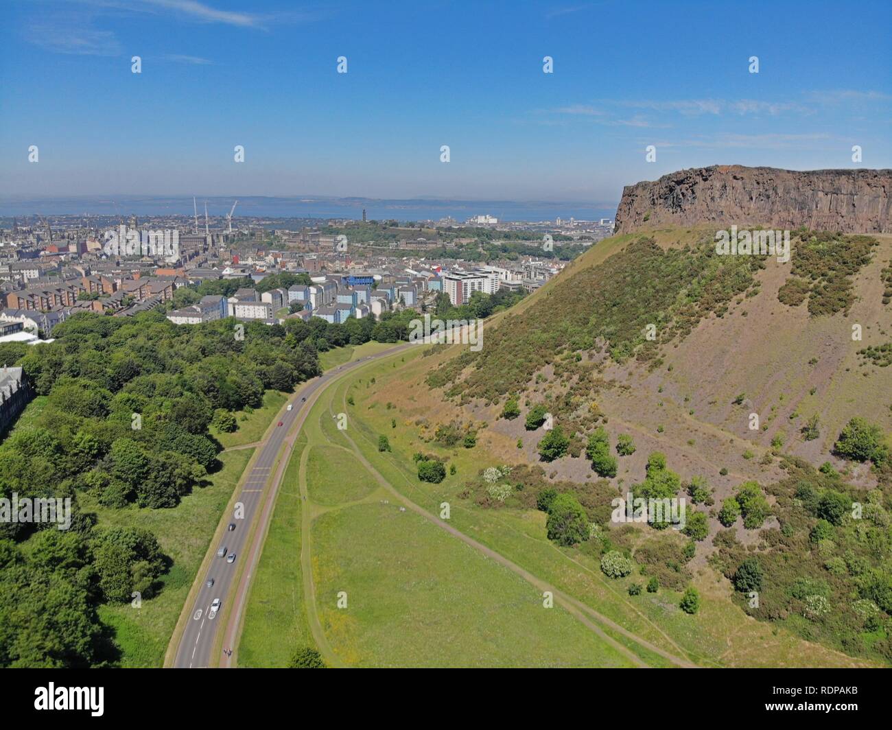 Blick über Edinburgh, Schottland, Vereinigtes Königreich Stockfoto