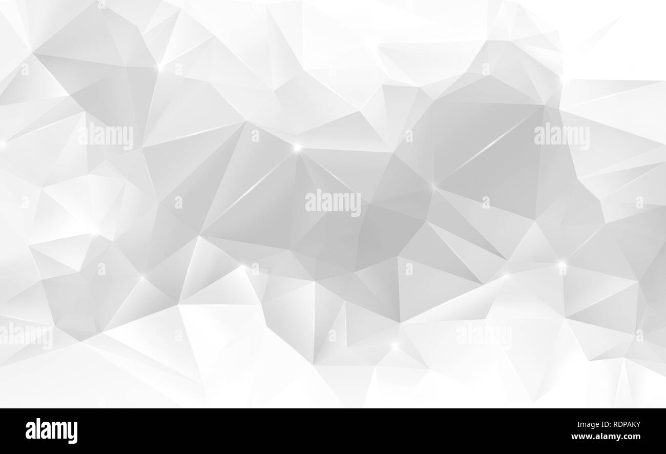 Hohe Auflösung, graues luftig polygon Mosaik vector Hintergrund. Glatte abstrakten 3D dreieckige Low Poly style Farbverlauf Hintergrund. Stockfoto