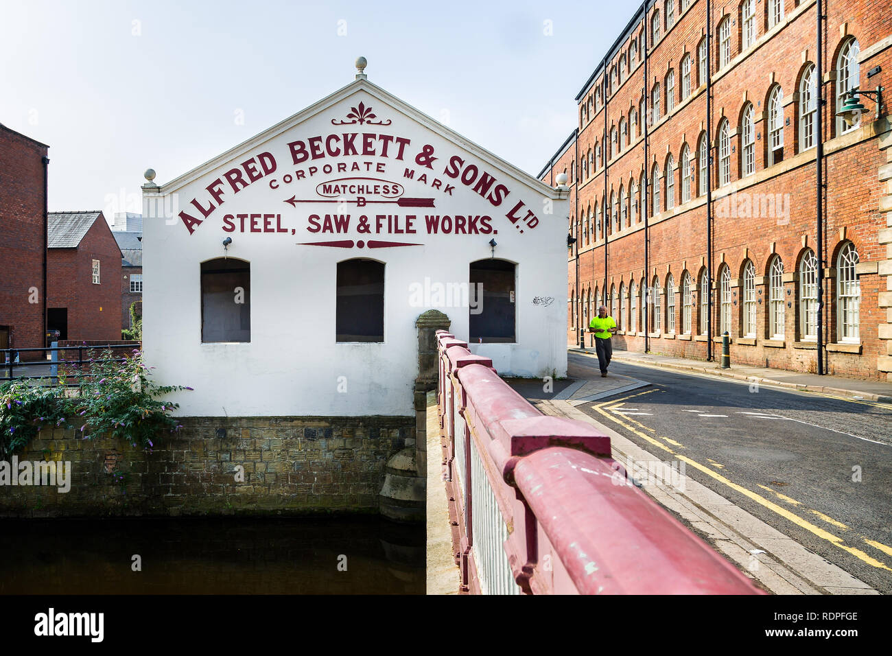 Ehemalige Alfred Beckett & Söhne sheffield Steel Factory in Sheffield, Yorkshire, UK am 5. September 2014 Stockfoto