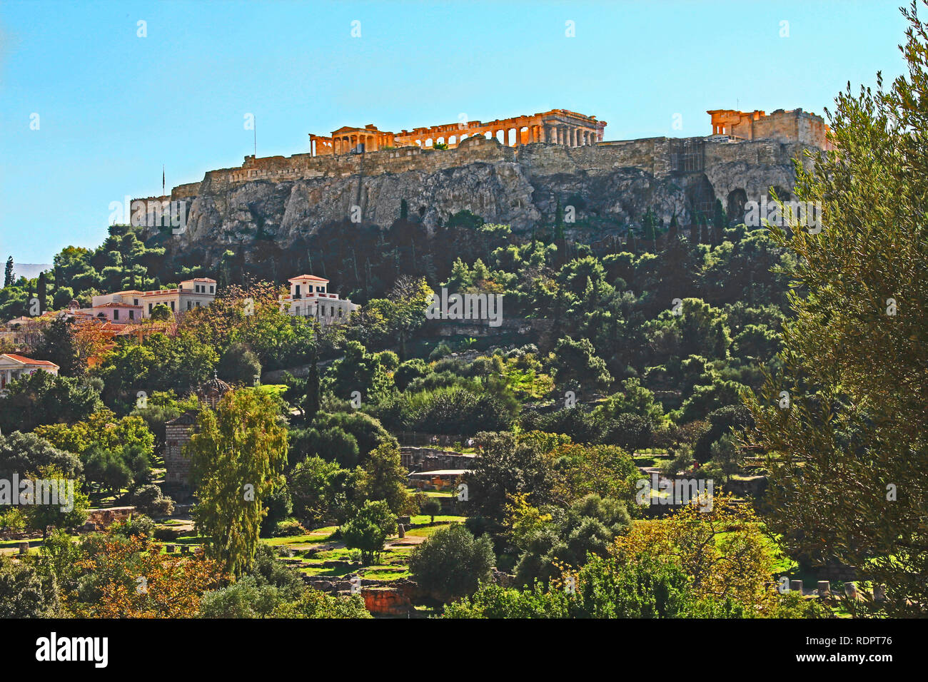 Parthenon auf der Akropolis in Athen, Griechenland Stockfoto