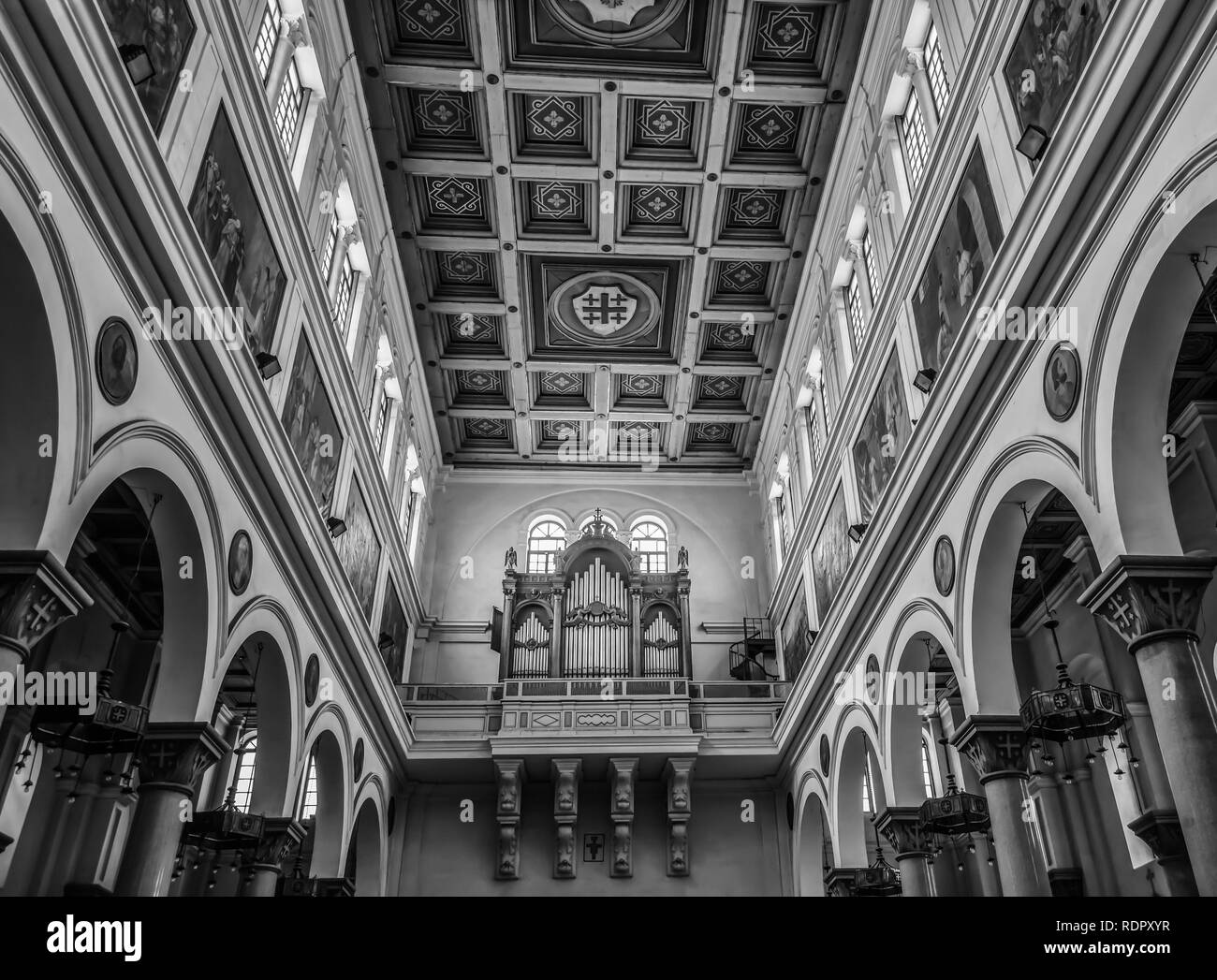 Saint Joseph's Römisch-katholische Kirche in der Innenstadt, Kairo, Ägypten Stockfoto