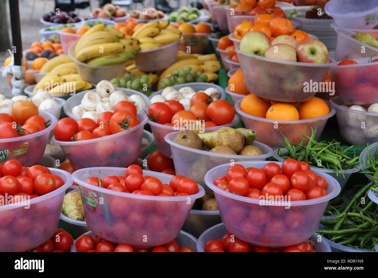 Obst und Gemüse Markt Stockfoto
