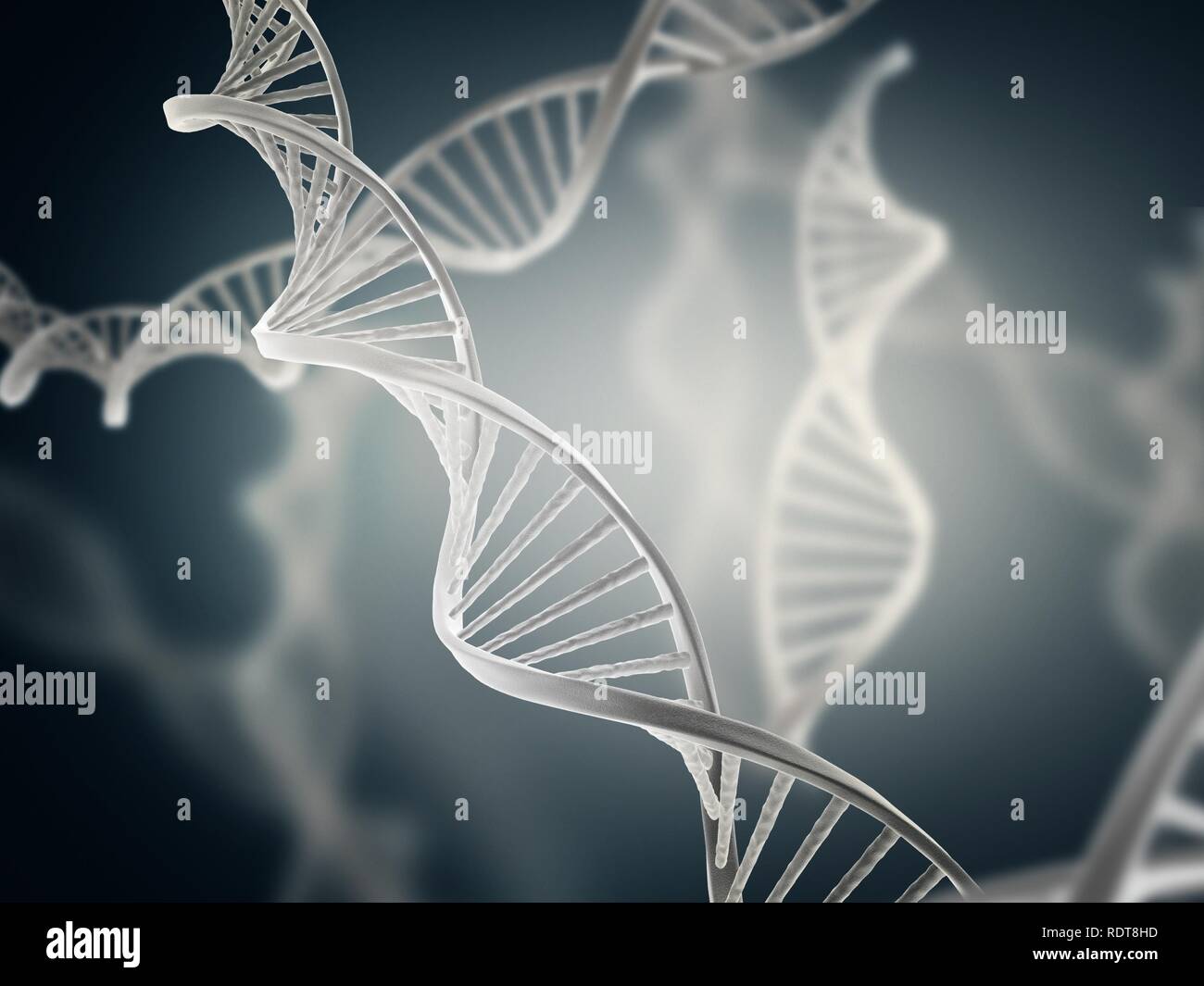 DNA-Moleküle Stockfoto