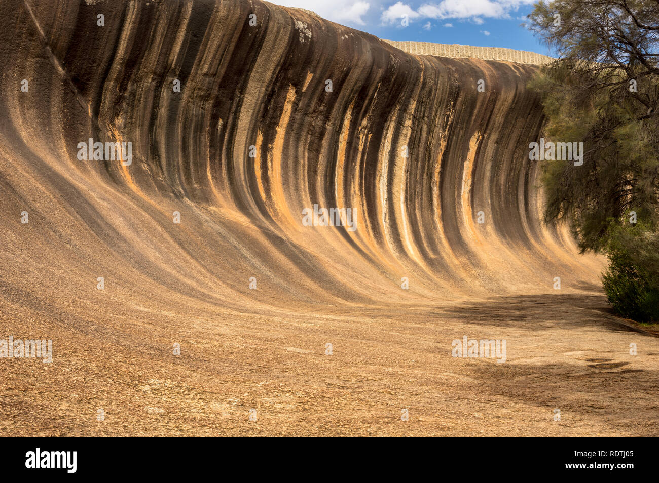 Wave Rock in der Nähe von Hyden in Western Australia. Stockfoto