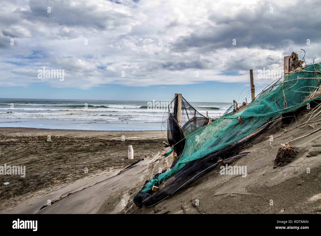 Mans Beitrag Stockfoto