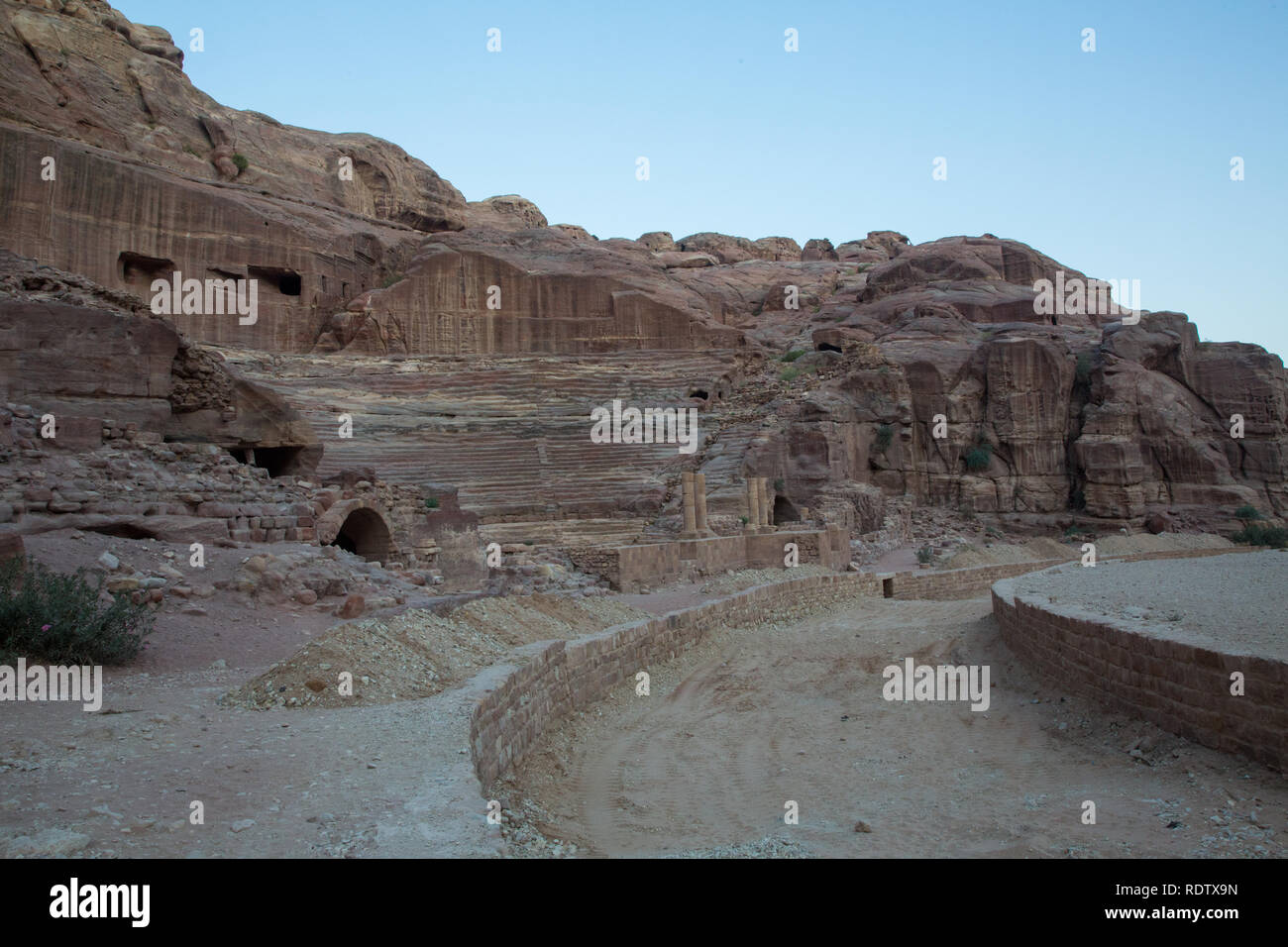 Theater, Petra, Jordanien Stockfoto