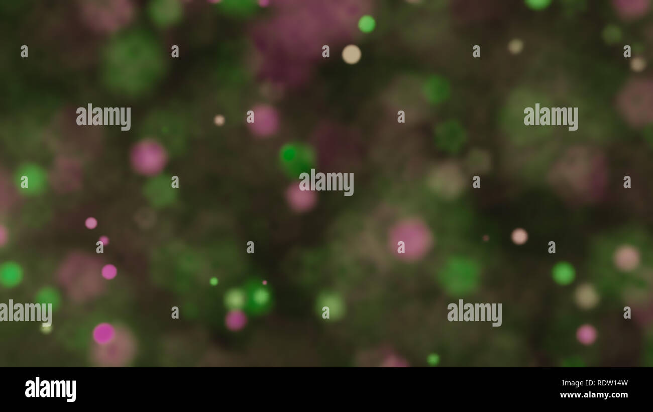 Abstrakte Bokeh grün und lila Hintergrund Stockfoto