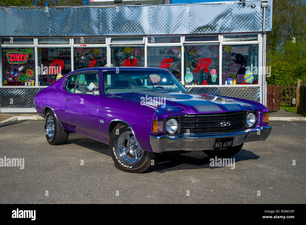 1972 Chevrolet Chevelle SS Classic American Muscle Car Stockfotografie -  Alamy
