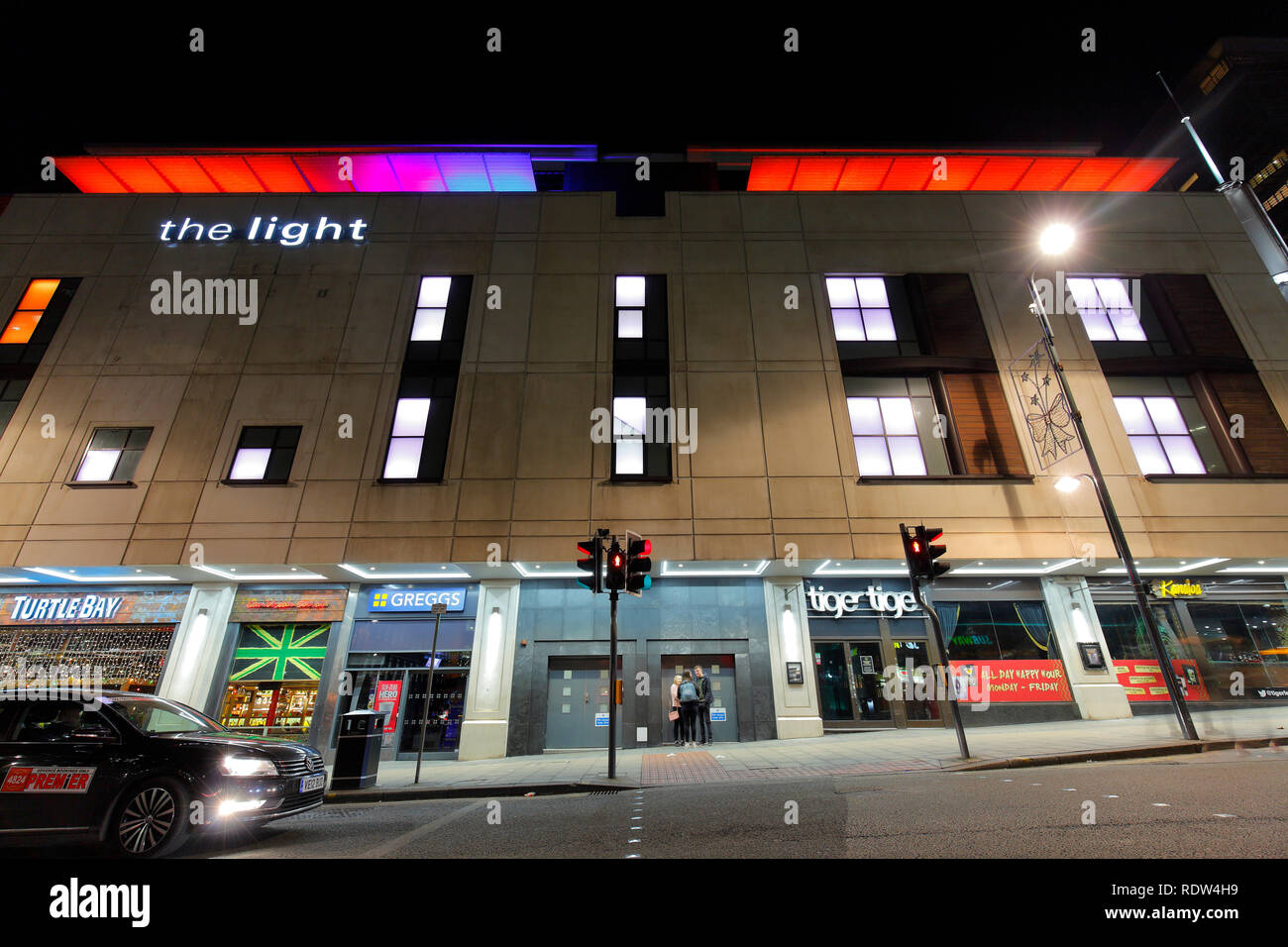 Das Licht Einkaufszentrum außen bei Albion Street in Leeds. Stockfoto