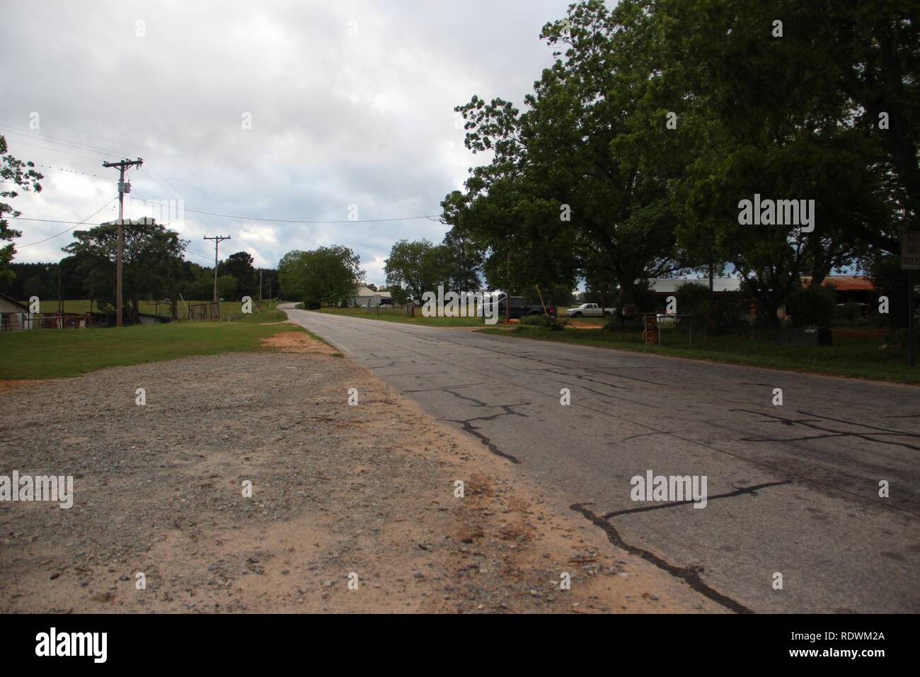 Apalachee Straße, Morgan County, Georgia Mai 2017. Stockfoto