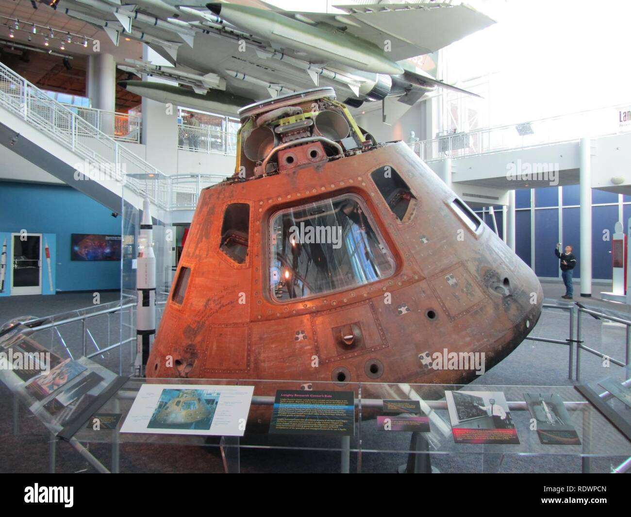 Apollo 12 CommandModule Hampton. Stockfoto