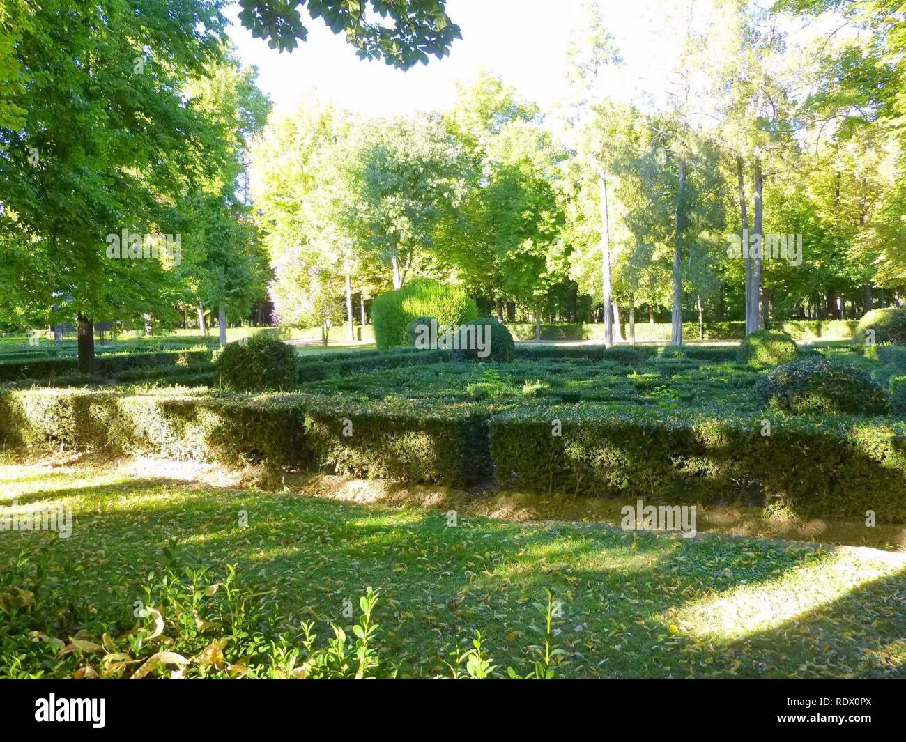 Aranjuez - Real Sitio, Jardín de la Isla 07. Stockfoto